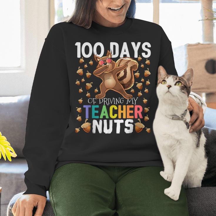 100 Days Of Driving My Teacher Nuts Dabbing Squirrel School Women Crewneck Sweatshirt, gift for family, gift for coworker 100 Days Of Driving My Teacher Nuts Dabbing Squirrel School Women Crewneck Sweatshirt, gift for family, gift for coworker