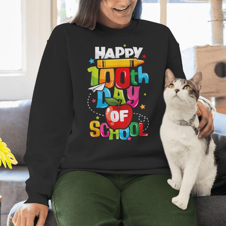 100th Day Of School Teachers Kids Child Happy 100 Days Women Crewneck Sweatshirt, gift for family, gift for coworker 100th Day Of School Teachers Kids Child Happy 100 Days Women Crewneck Sweatshirt, gift for family, gift for coworker