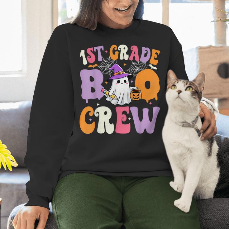 1st Grade Boo Crew Spooky First Grade Halloween Teacher Women Crewneck Sweatshirt, First Grade Teacher Sweatshirts, gift for family, gift for coworker 1st Grade Boo Crew Spooky First Grade Halloween Teacher Women Crewneck Sweatshirt, First Grade Teacher Sweatshirts, gift for family, gift for coworker