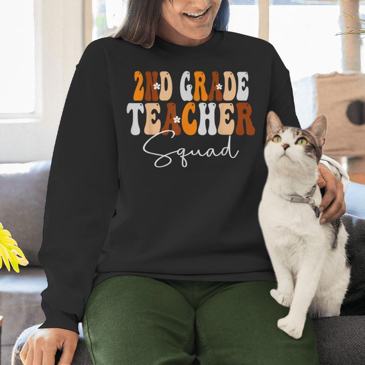 2nd Grade Teacher Squad Cute Women Groovy Fall Autumn Lovers Women Crewneck Sweatshirt, Groovy Teacher Sweatshirts, 2nd Grade Teacher Sweatshirts, gift for family, gift for coworker 2nd Grade Teacher Squad Cute Women Groovy Fall Autumn Lovers Women Crewneck Sweatshirt, Groovy Teacher Sweatshirts, 2nd Grade Teacher Sweatshirts, gift for family, gift for coworker