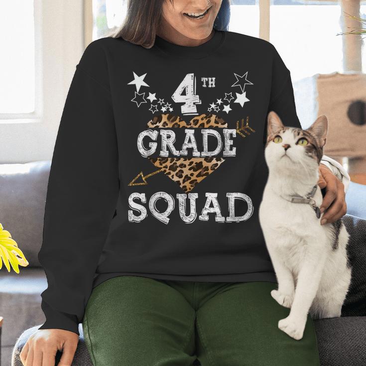 4th Grade Squad Star Team Leopard Teacher Crew Student Men Women Girls Kids Women Crewneck Sweatshirt, 4th Grade Teacher Sweatshirts, gift for family, gift for coworker 4th Grade Squad Star Team Leopard Teacher Crew Student Men Women Girls Kids Women Crewneck Sweatshirt, 4th Grade Teacher Sweatshirts, gift for family, gift for coworker