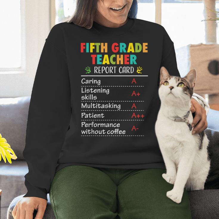 5th Grade Teacher Report Card Appreciation Men Women Women Crewneck Sweatshirt, gift for family, gift for coworker 5th Grade Teacher Report Card Appreciation Men Women Women Crewneck Sweatshirt, gift for family, gift for coworker