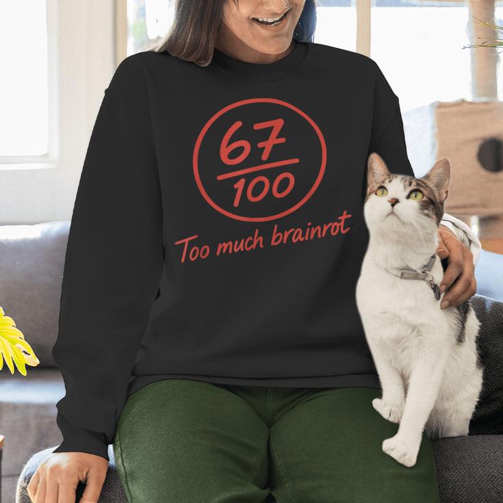 6 7 Brainrot Elementary Teacher Meme 67 Six Seven Women Crewneck Sweatshirt, gift for family, gift for coworker