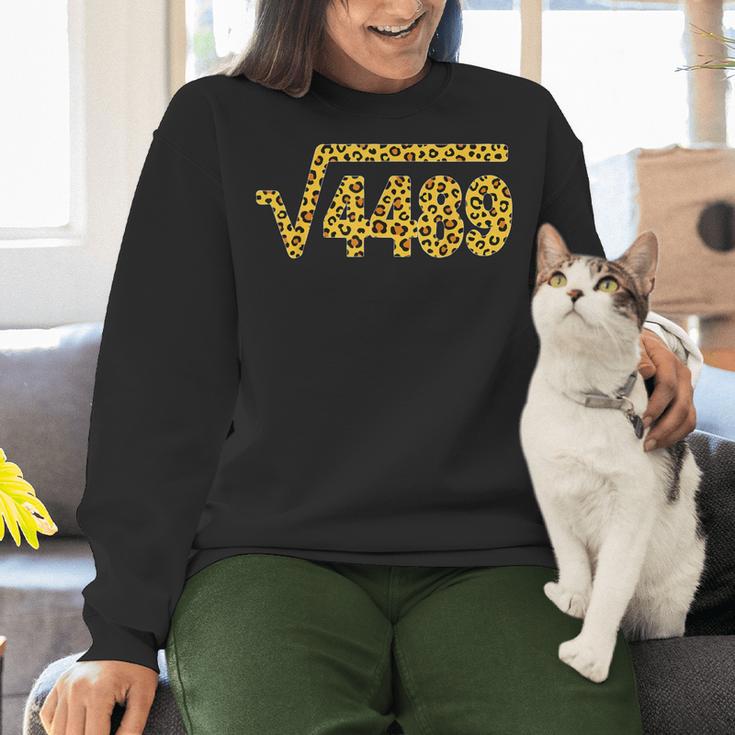 6 7 Leopard Pattern Meme Square Root 4489 Slang Math Teacher Women Crewneck Sweatshirt, gift for family, gift for coworker 6 7 Leopard Pattern Meme Square Root 4489 Slang Math Teacher Women Crewneck Sweatshirt, gift for family, gift for coworker