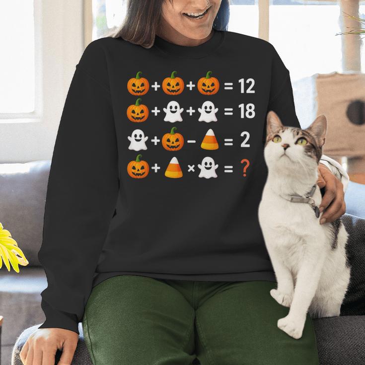 6 7 Meme 67 Halloween Order Of Operations Math Teacher Women Crewneck Sweatshirt, gift for family, gift for coworker