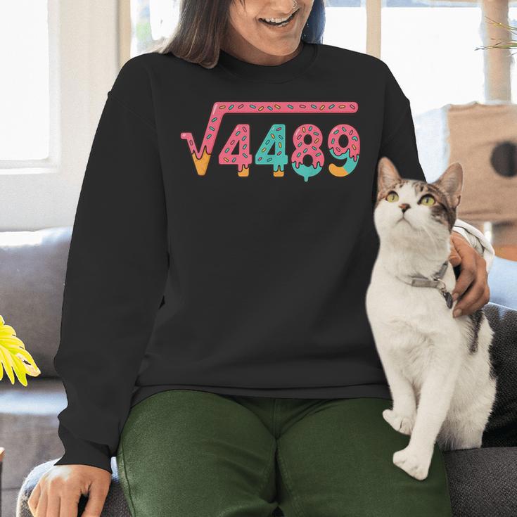 67 Ice Cream Drip Meme Square Root 4489 Slang Math Teacher Women Crewneck Sweatshirt, gift for family, gift for coworker
