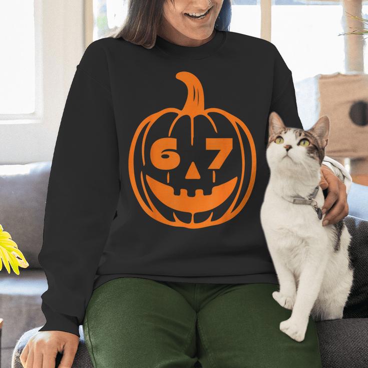 67 Six Seven Halloween Costume For Students Teachers Women Crewneck Sweatshirt, gift for family, gift for coworker