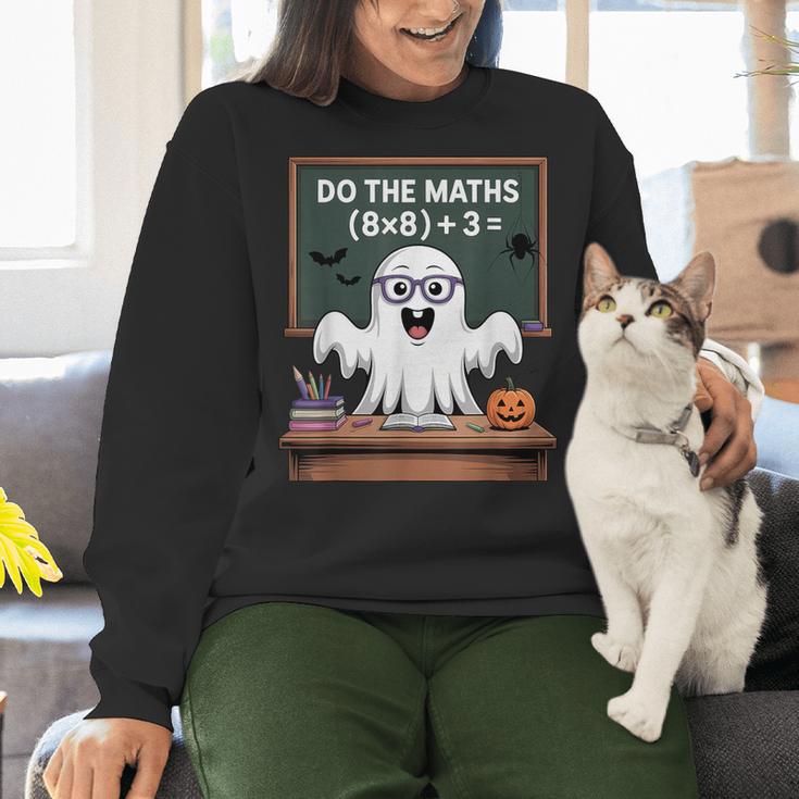 67 Teacher Halloween Ghost Six Seven Meme Do The Maths Women Crewneck Sweatshirt, gift for family, gift for coworker