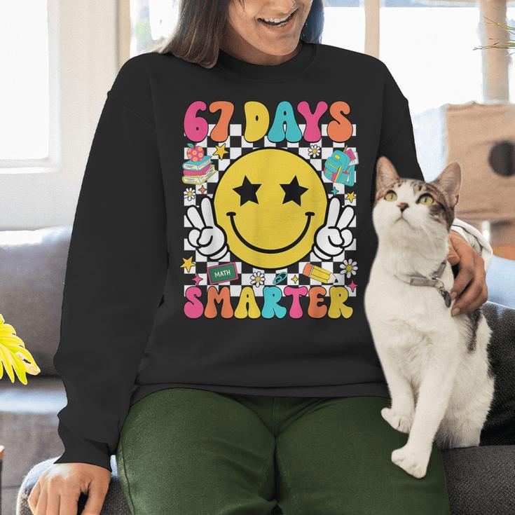 67th Day Of School Shirt 67 Days Smarter Teacher Boy Girls Women Crewneck Sweatshirt, gift for family, gift for coworker