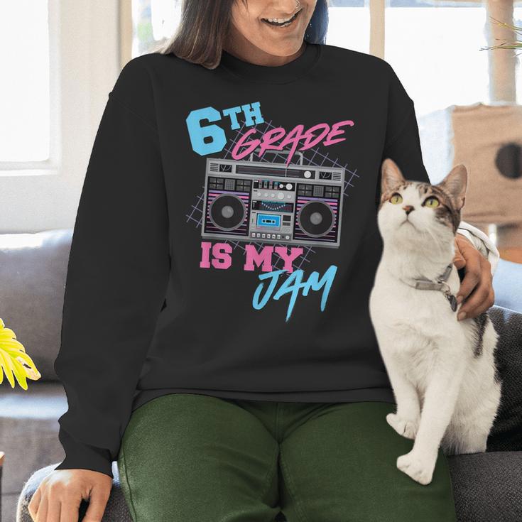 6th Grade Is My Jam Vintage 80s Boombox Teacher Student Women Crewneck Sweatshirt, gift for family, gift for coworker 6th Grade Is My Jam Vintage 80s Boombox Teacher Student Women Crewneck Sweatshirt, gift for family, gift for coworker
