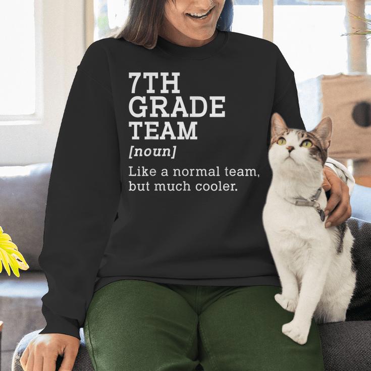 7th Grade Team Back To School Teacher Seventh Grade Team Women Crewneck Sweatshirt, gift for family, gift for coworker