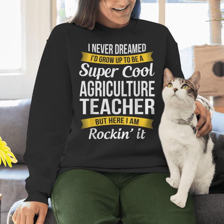 Agriculture Teacher Appreciation AG Teacher Women Crewneck Sweatshirt, gift for family, gift for coworker