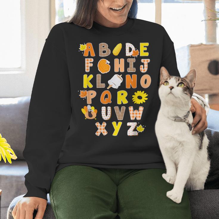 Alphabet Turkey Thanksgiving Costume Preschool Teacher Men Women Women Crewneck Sweatshirt, gift for family, gift for coworker Alphabet Turkey Thanksgiving Costume Preschool Teacher Men Women Women Crewneck Sweatshirt, gift for family, gift for coworker
