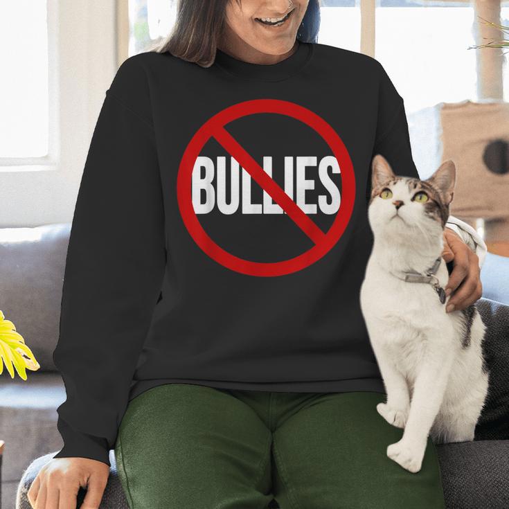 Anti Bullying No Bullies School Teacher Student Kindness Women Crewneck Sweatshirt, gift for family, gift for coworker