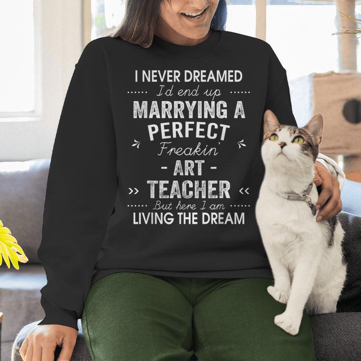 Art Teacher Christmas Xmas Never Dreamed Marrying Women Crewneck Sweatshirt, gift for family, gift for coworker Art Teacher Christmas Xmas Never Dreamed Marrying Women Crewneck Sweatshirt, gift for family, gift for coworker