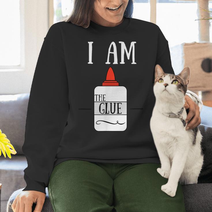 Art Teacher T-Shirt I Am The Glue Women Crewneck Sweatshirt, gift for family, gift for coworker