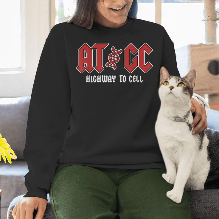ATGC Teacher Student Biology Women Crewneck Sweatshirt, gift for family, gift for coworker