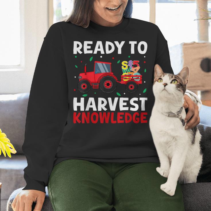 Back To School Teacher Farming Tractor Farmer Kids 100th Day Women Crewneck Sweatshirt, gift for family, gift for coworker Back To School Teacher Farming Tractor Farmer Kids 100th Day Women Crewneck Sweatshirt, gift for family, gift for coworker