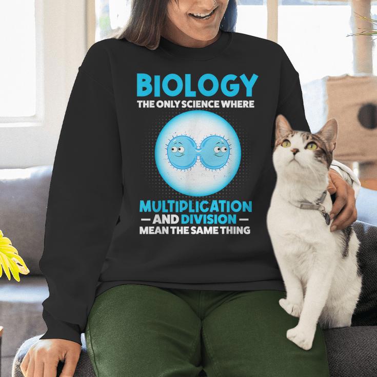 Biology Facts Science Teacher Student Biologist Women Crewneck Sweatshirt, Science Teacher Sweatshirts, gift for family, gift for coworker