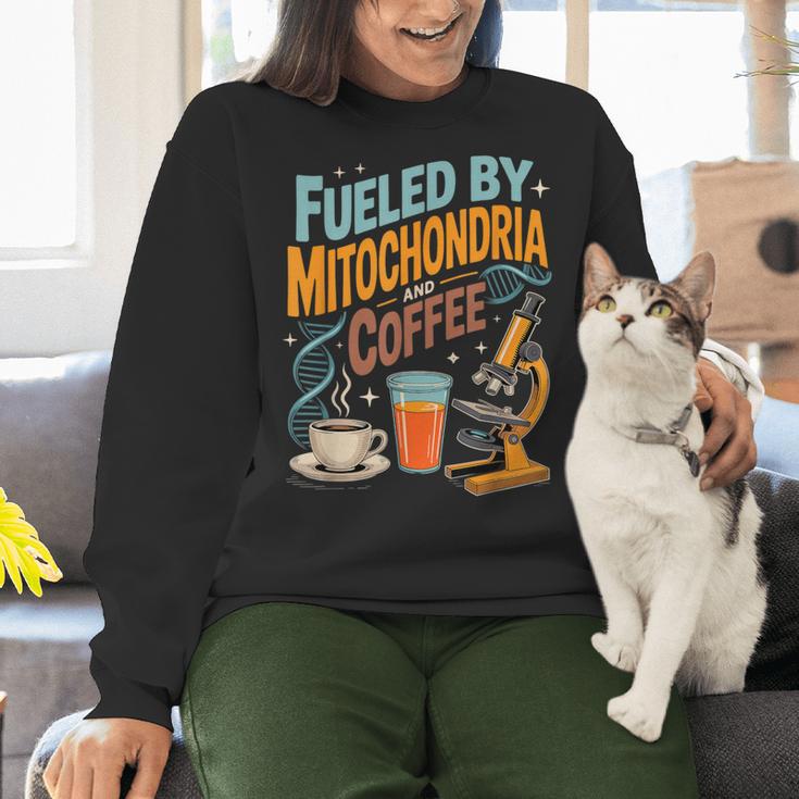 Biology Teacher Science Fueled By Mitochondria Coffee Women Crewneck Sweatshirt, Science Teacher Sweatshirts, gift for family, gift for coworker Biology Teacher Science Fueled By Mitochondria Coffee Women Crewneck Sweatshirt, Science Teacher Sweatshirts, gift for family, gift for coworker