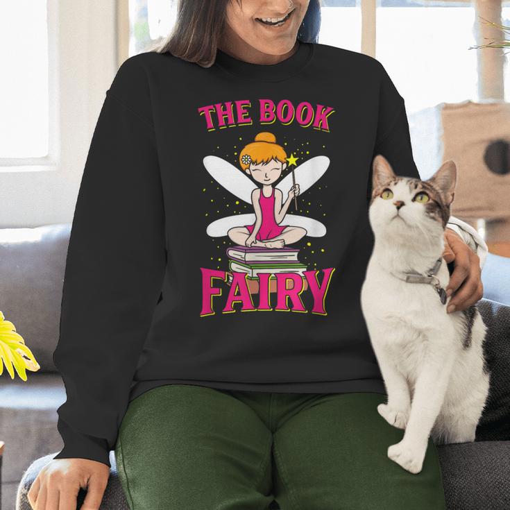 The Book Fairy Reading Teacher Librarian T-Shirt Women Crewneck Sweatshirt, gift for family, gift for coworker The Book Fairy Reading Teacher Librarian T-Shirt Women Crewneck Sweatshirt, gift for family, gift for coworker