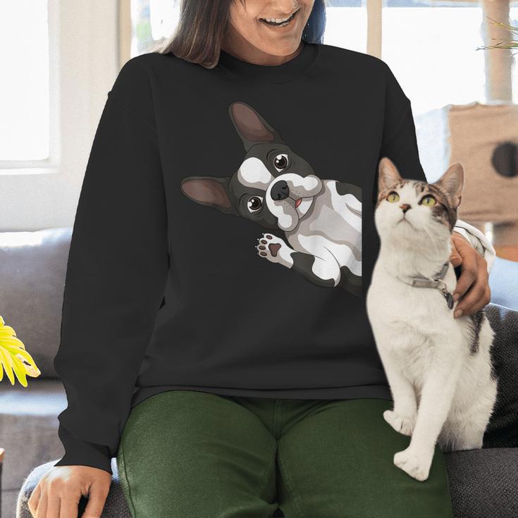 Boston Terrier Bostie Dog Kids Boys Girls Women Crewneck Sweatshirt, gift for family, gift for coworker