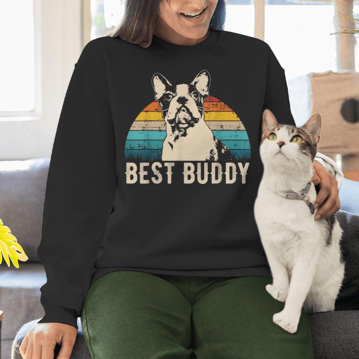 Boston Terrier Boston-Bulldog Women Crewneck Sweatshirt, gift for family, gift for coworker