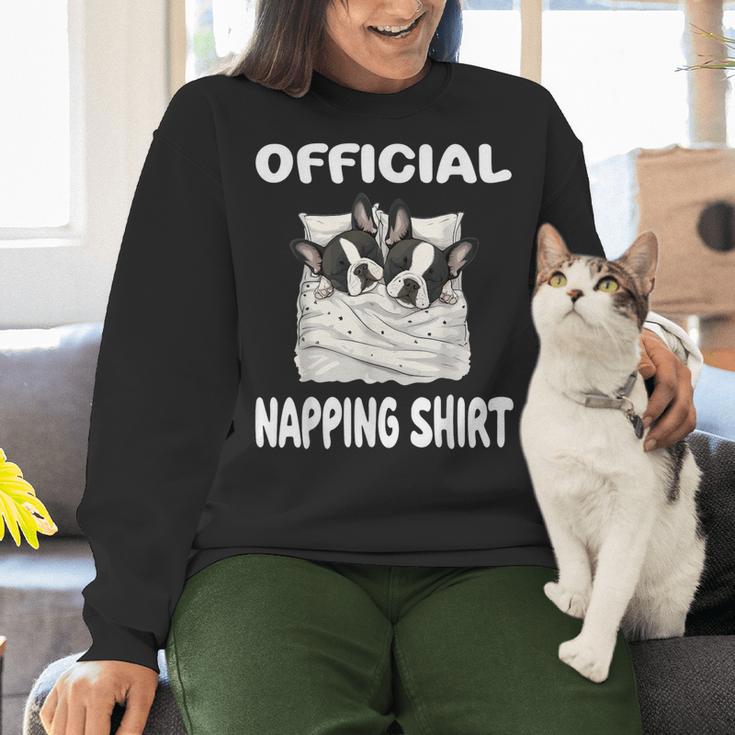 Boston Terrier Dog Official Sleepshirt Pajamas Nightgown For Men Women Kids Women Crewneck Sweatshirt, gift for family, gift for coworker