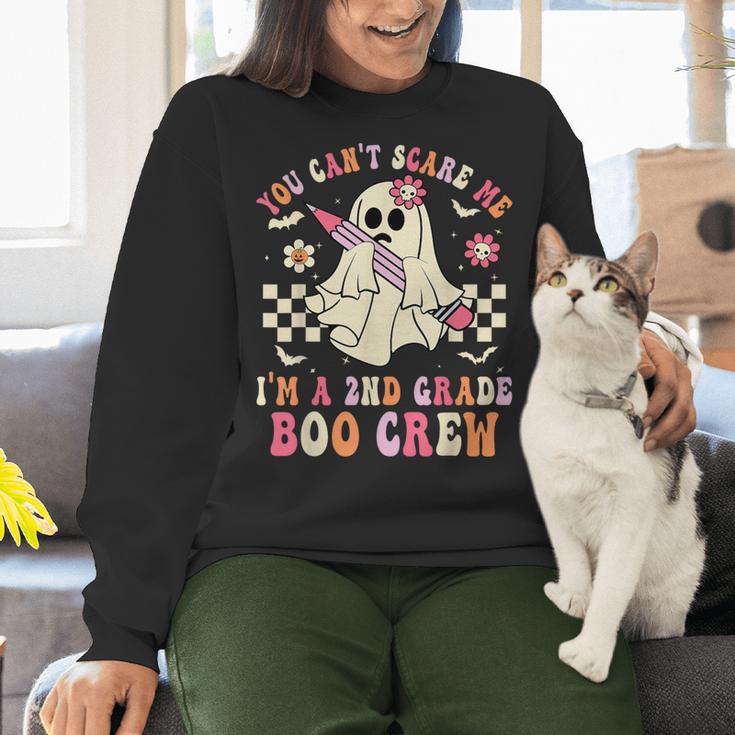 You Can't Scare Me Im A 2nd-Grade Boo Crew Teacher Halloween Women Crewneck Sweatshirt, gift for family, gift for coworker You Can't Scare Me Im A 2nd-Grade Boo Crew Teacher Halloween Women Crewneck Sweatshirt, gift for family, gift for coworker