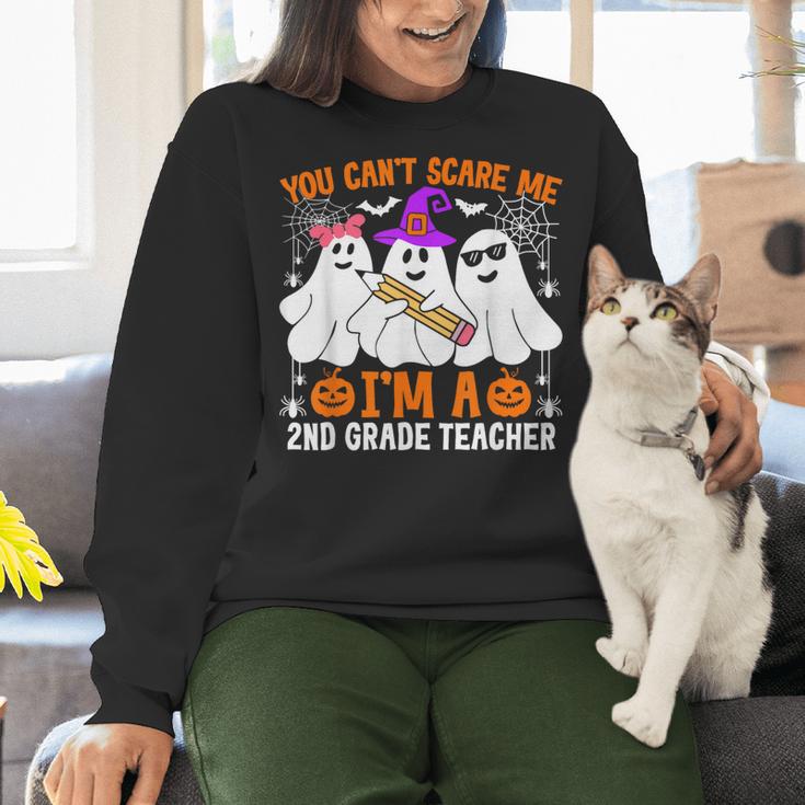 You Can't Scare Me I'm A 2nd Grade Teacher Halloween Women Crewneck Sweatshirt, 2nd Grade Teacher Sweatshirts, gift for family, gift for coworker You Can't Scare Me I'm A 2nd Grade Teacher Halloween Women Crewneck Sweatshirt, 2nd Grade Teacher Sweatshirts, gift for family, gift for coworker