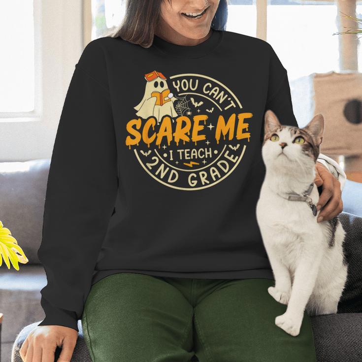 You Can't Scare Me I Teach 2nd Grade Teacher Halloween Ghost Women Crewneck Sweatshirt, 2nd Grade Teacher Sweatshirts, gift for family, gift for coworker You Can't Scare Me I Teach 2nd Grade Teacher Halloween Ghost Women Crewneck Sweatshirt, 2nd Grade Teacher Sweatshirts, gift for family, gift for coworker