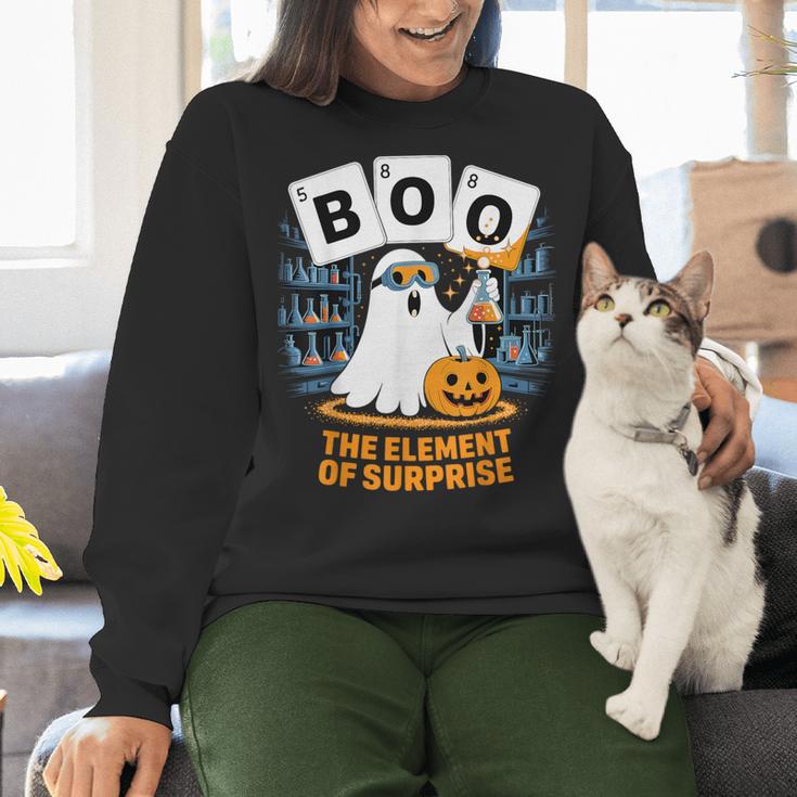 Chemistry Boo Ghost Element Of Surprise Science Teacher Tee Women Crewneck Sweatshirt, Science Teacher Sweatshirts, gift for family, gift for coworker Chemistry Boo Ghost Element Of Surprise Science Teacher Tee Women Crewneck Sweatshirt, Science Teacher Sweatshirts, gift for family, gift for coworker