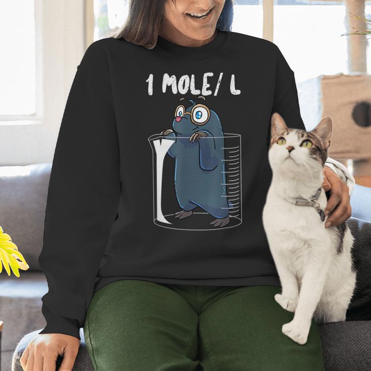 Chemistry Chemist Student Science Teacher Mole Women Crewneck Sweatshirt, Science Teacher Sweatshirts, gift for family, gift for coworker