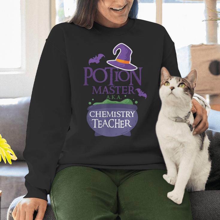 Chemistry Teacher Halloween Shirt School POTION MASTER Women Crewneck Sweatshirt, gift for family, gift for coworker