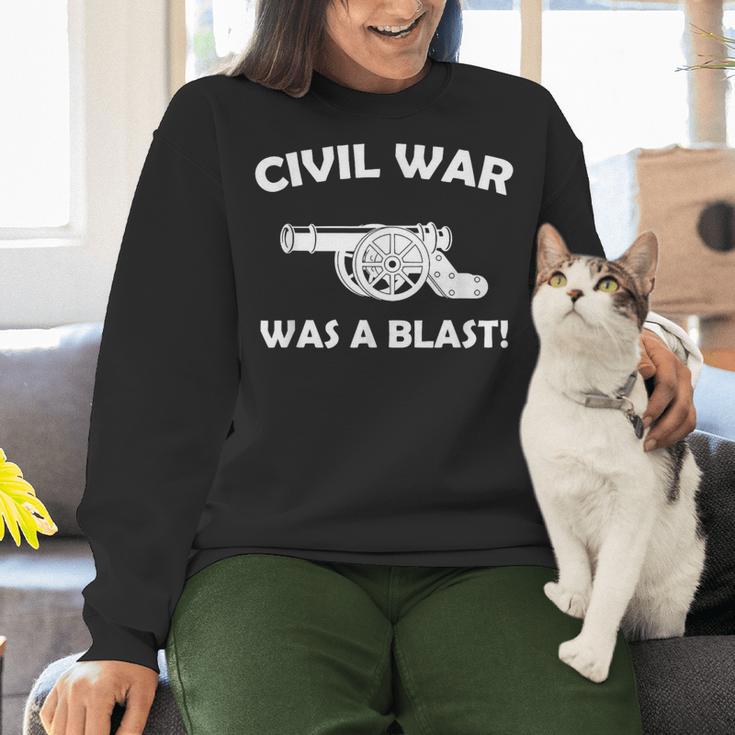 Civil War It Was A Blast History Teacher T-Shirt Women Crewneck Sweatshirt, History Teacher Sweatshirts, gift for family, gift for coworker