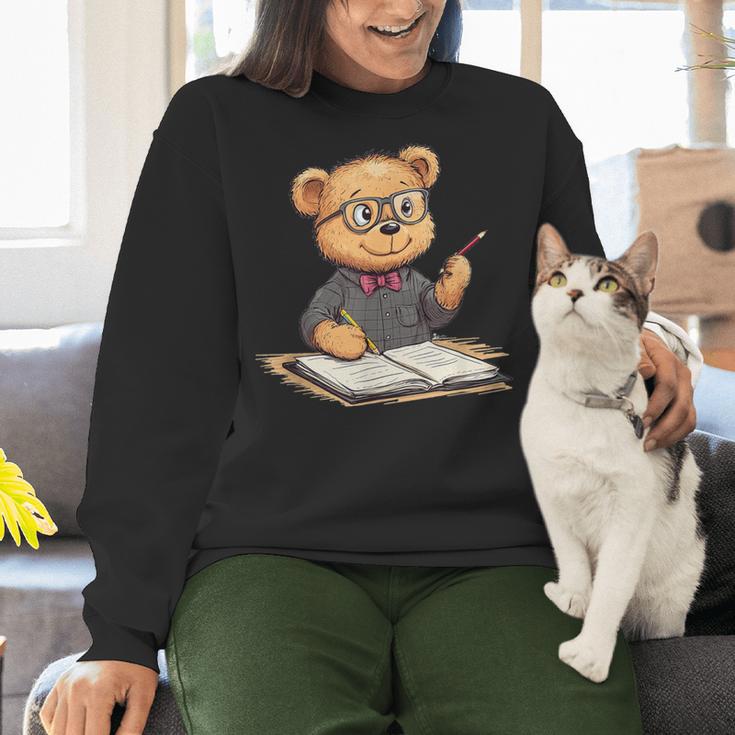 Classroom Fun With Teddy Bear Teacher Women Crewneck Sweatshirt, gift for family, gift for coworker Classroom Fun With Teddy Bear Teacher Women Crewneck Sweatshirt, gift for family, gift for coworker