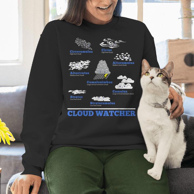 Cloud Watcher Cloud Types Science Student Teacher Cute Faces Women Crewneck Sweatshirt, Science Teacher Sweatshirts, gift for family, gift for coworker Cloud Watcher Cloud Types Science Student Teacher Cute Faces Women Crewneck Sweatshirt, Science Teacher Sweatshirts, gift for family, gift for coworker