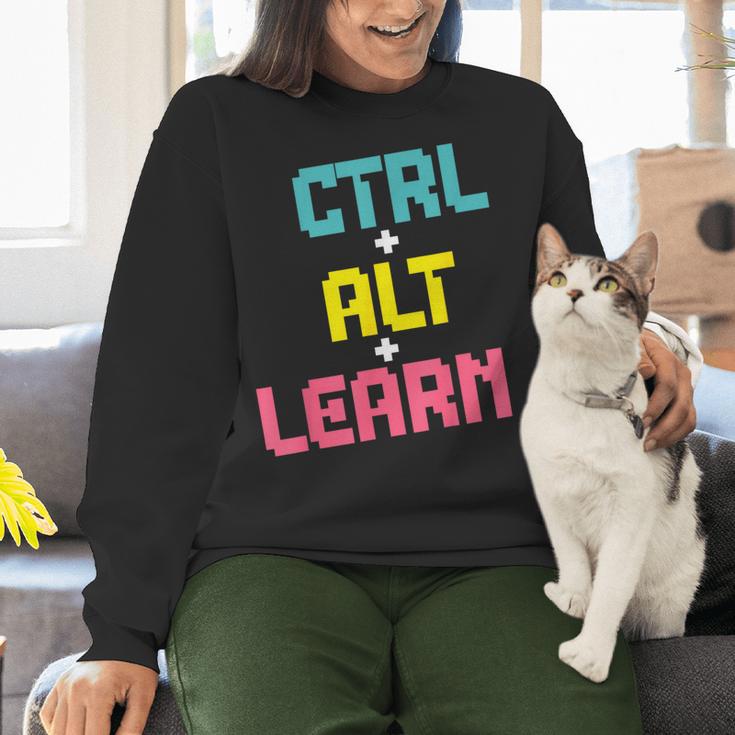 Computer Teacher Back To School Kids Ctrl Alt Learn Women Crewneck Sweatshirt, gift for family, gift for coworker Computer Teacher Back To School Kids Ctrl Alt Learn Women Crewneck Sweatshirt, gift for family, gift for coworker