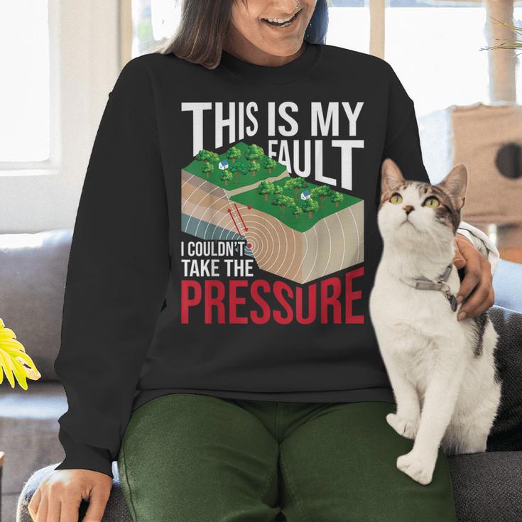 Couldn't Take The Pressure Geology Earth Science Teacher Women Crewneck Sweatshirt, Science Teacher Sweatshirts, gift for family, gift for coworker