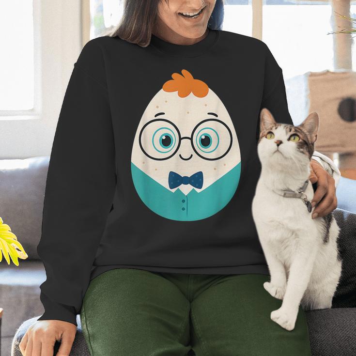 Cute Good Egg Teacher Halloween Costume Food Group Women Crewneck Sweatshirt, gift for family, gift for coworker