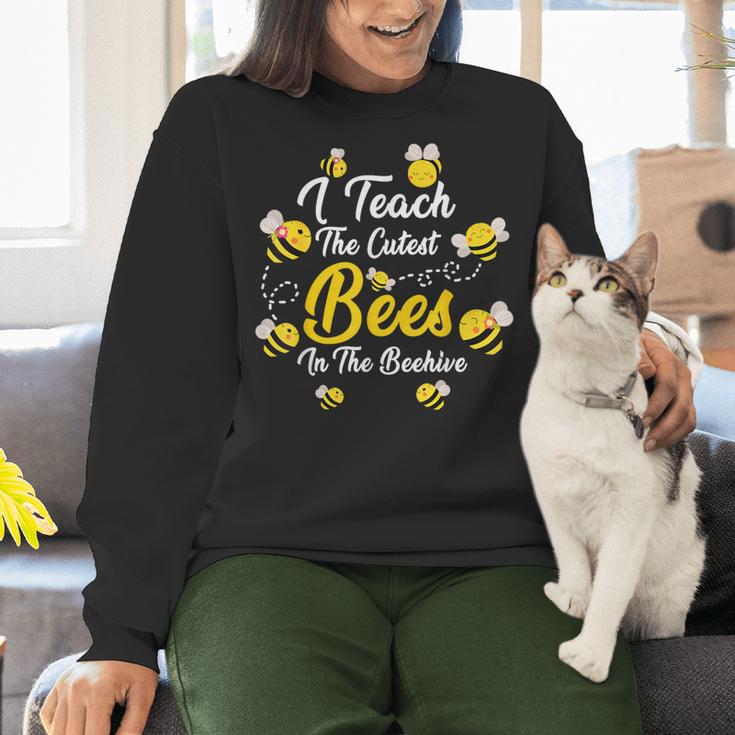 Cute I Teach The Cutest Bees In The Beehive Teacher's Day For Men Women Kids Women Crewneck Sweatshirt, gift for family, gift for coworker Cute I Teach The Cutest Bees In The Beehive Teacher's Day For Men Women Kids Women Crewneck Sweatshirt, gift for family, gift for coworker