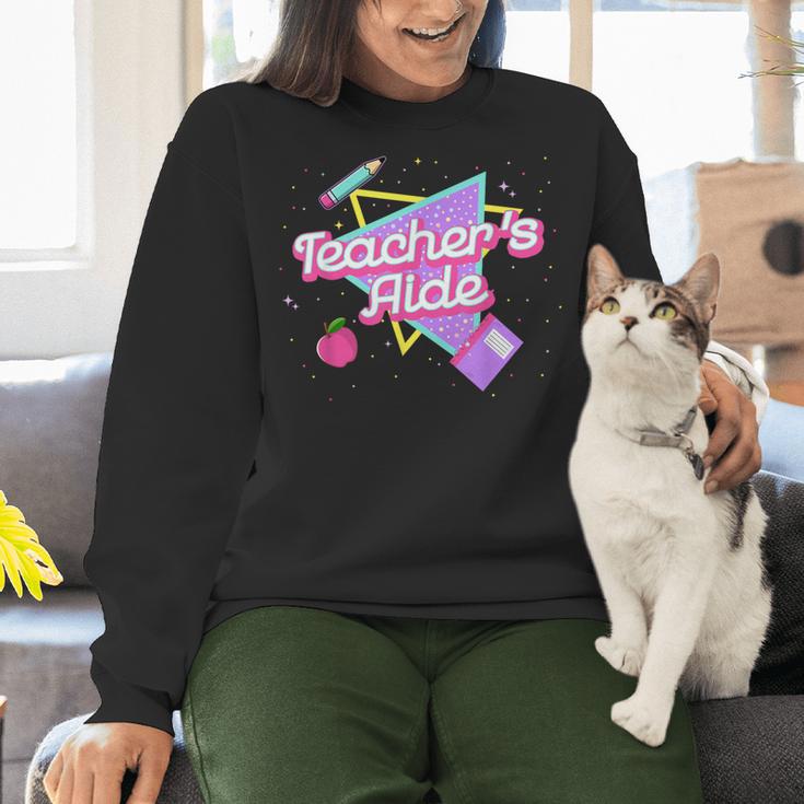 Cute Teacher's Aide Shirt 80's 90's Back To School For Men Women Women Crewneck Sweatshirt, gift for family, gift for coworker Cute Teacher's Aide Shirt 80's 90's Back To School For Men Women Women Crewneck Sweatshirt, gift for family, gift for coworker