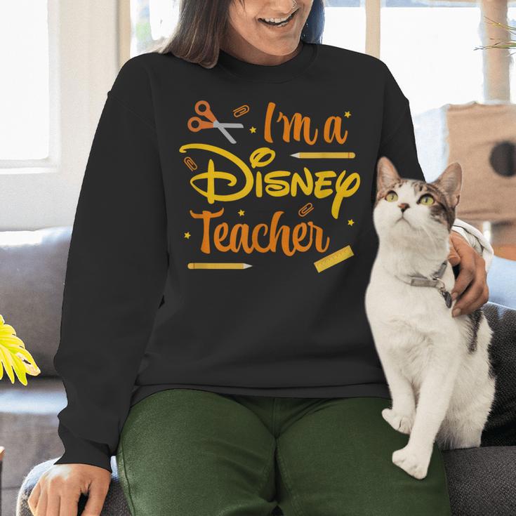 Disney Back To School I'm A Disney Teacher Crafty Logo Women Crewneck Sweatshirt, gift for family, gift for coworker Disney Back To School I'm A Disney Teacher Crafty Logo Women Crewneck Sweatshirt, gift for family, gift for coworker