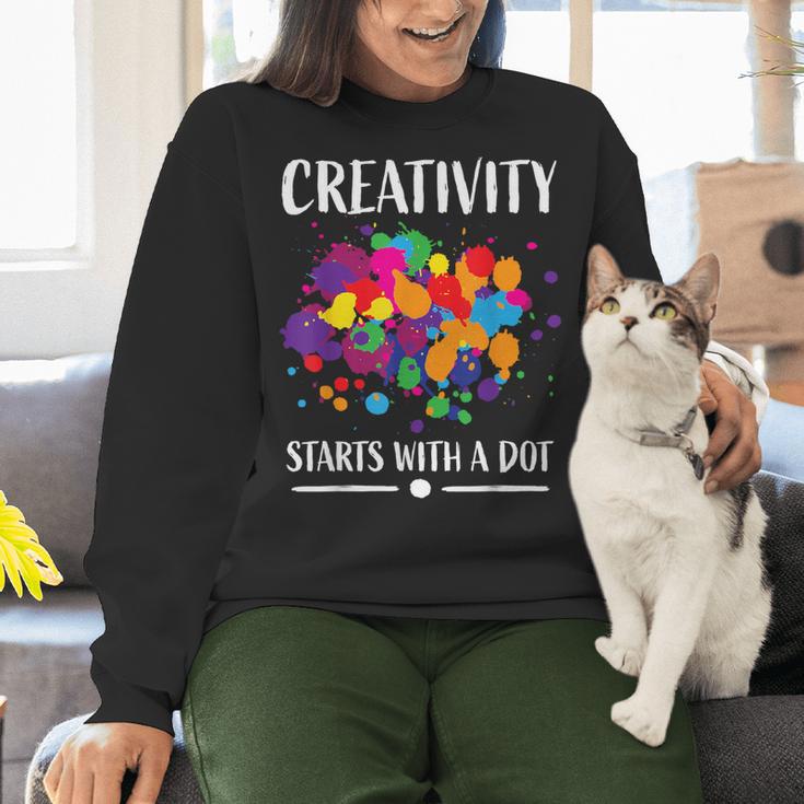 Dot Day Shirt Women Men Kids Girls Boys Teacher 2024 Dot Day Women Crewneck Sweatshirt, gift for family, gift for coworker