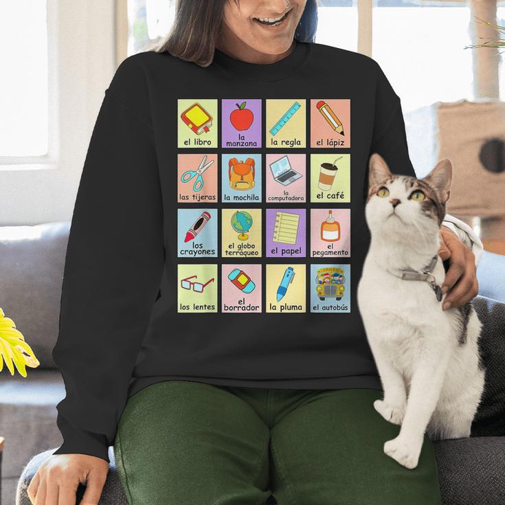 Dual Language Crew Bilingual Spanish Teacher Back To School For Men Women Women Crewneck Sweatshirt, gift for family, gift for coworker Dual Language Crew Bilingual Spanish Teacher Back To School For Men Women Women Crewneck Sweatshirt, gift for family, gift for coworker