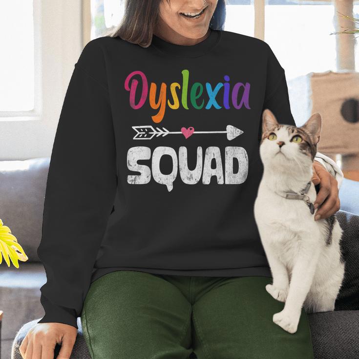 Dyslexia Awareness Month Dyslexia Teacher Therapist Women Crewneck Sweatshirt, gift for family, gift for coworker