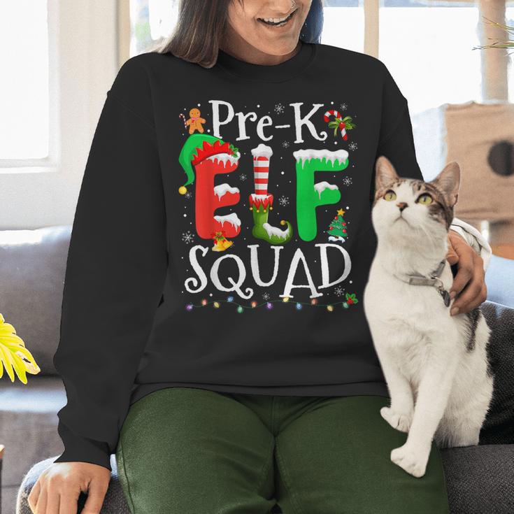 Elf Squad Pre-k Teacher Christmas Child Xmas Women Crewneck Sweatshirt, gift for family, gift for coworker Elf Squad Pre-k Teacher Christmas Child Xmas Women Crewneck Sweatshirt, gift for family, gift for coworker