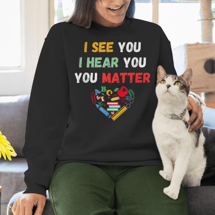 Emotional Intelligence Quote For School Counselor Teacher Women Crewneck Sweatshirt, gift for family, gift for coworker