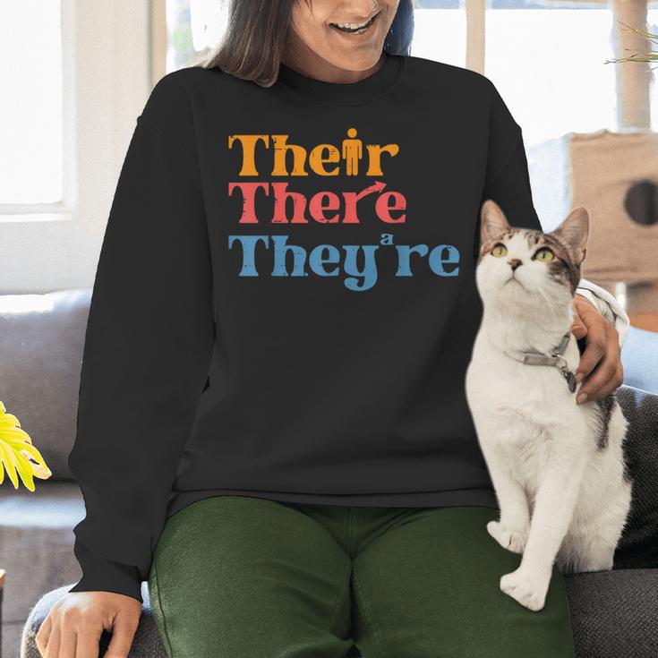 English Teacher Their There Theyre Grammar Men Women Women Crewneck Sweatshirt, English Teacher Sweatshirts, gift for family, gift for coworker English Teacher Their There Theyre Grammar Men Women Women Crewneck Sweatshirt, English Teacher Sweatshirts, gift for family, gift for coworker
