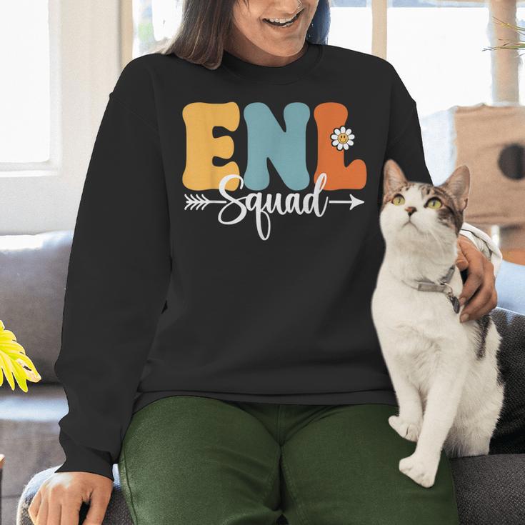 ENL Squad Back To School Teachers Students ENL Crew Men Women Girls Kids Women Crewneck Sweatshirt, gift for family, gift for coworker ENL Squad Back To School Teachers Students ENL Crew Men Women Girls Kids Women Crewneck Sweatshirt, gift for family, gift for coworker